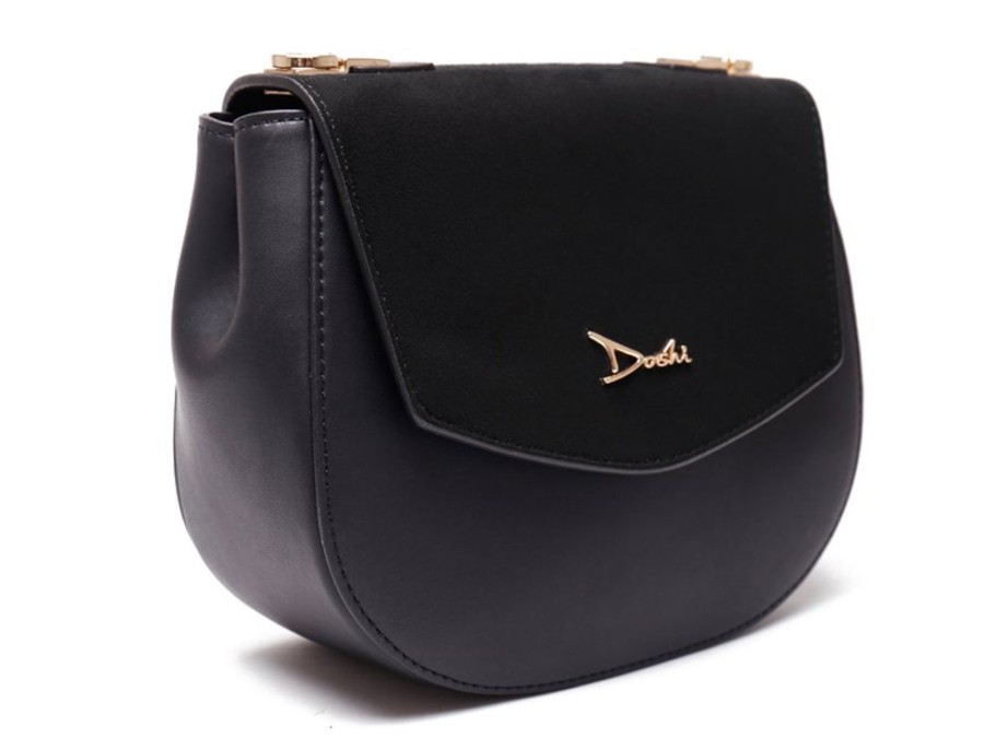 Bags & Accessories Vegan Chic | Vegan Saddle Bag By Doshi Black