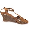 Women'S Shoes Vegan Chic | Pegasus Wedge Sandal By Olsen Haus Gold