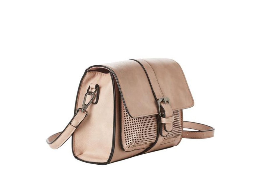 Bags & Accessories Vegan Chic | Perforated Crossbody Bag By Jeane & Jax Pink