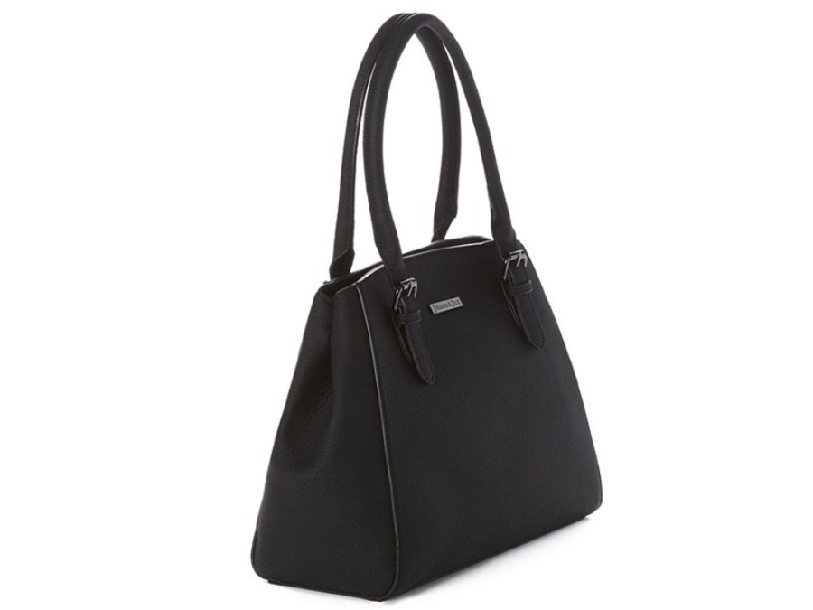 Bags & Accessories Vegan Chic | Sienna Executive Tote By Jeane & Jax Black