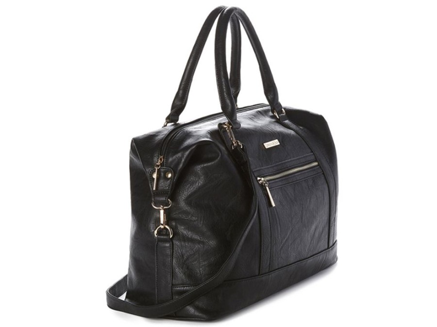 Bags & Accessories Vegan Chic | Jessie Executive Weekender Bag By Jeane & Jax Black