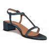 Women'S Shoes Vegan Chic | #1516 Vegan Satin T-Strap Sandal By Cosi Cosi Blue