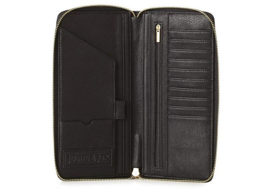 Bags & Accessories Vegan Chic | Travel Card Case By Jeane & Jax Black