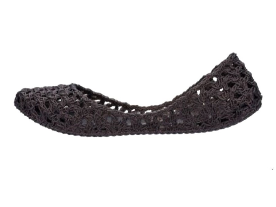 Women'S Shoes Vegan Chic | Campana Crochet Flat By Melissa Black