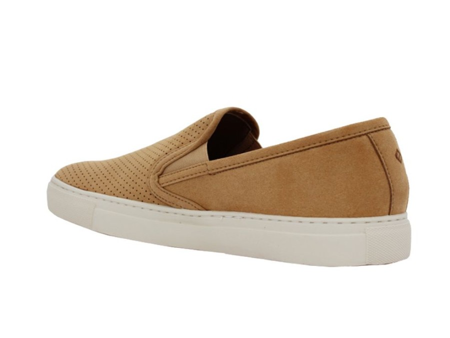 Men'S Shoes Vegan Chic | Men'S Slip-On Perforated Sneaker By Fair Tan