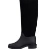 Women'S Shoes Vegan Chic | Flocked Long Boot By Melissa Black