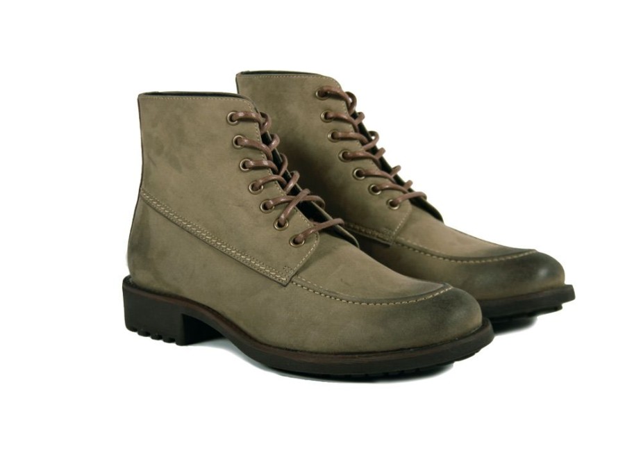 Men'S Shoes Vegan Chic | The Factory Boot By Brave Gentleman Taupe