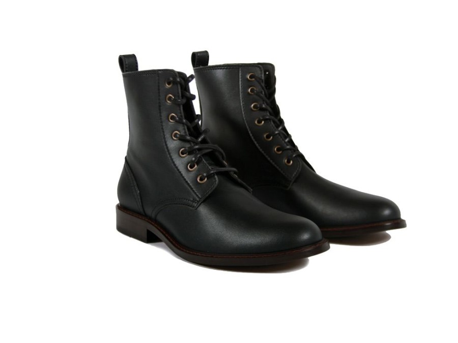 Men'S Shoes Vegan Chic | The Standard Boot By Brave Gentleman Black