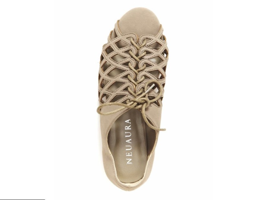 Women'S Shoes Vegan Chic | Ivy Cage Flat By Neuaura Tan