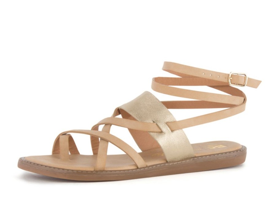 Women'S Shoes Vegan Chic | Help Yourself Ankle Strap Sandal By Bc Footwear Natural