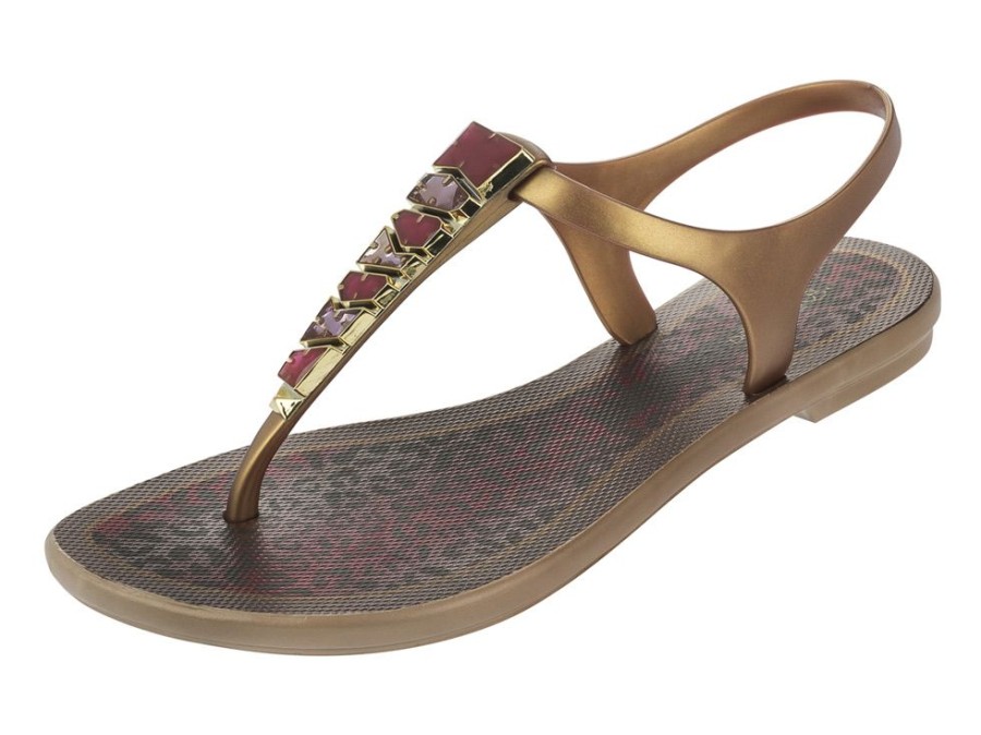 Women'S Shoes Vegan Chic | Jewel Sandal Ii By Grendha Gold