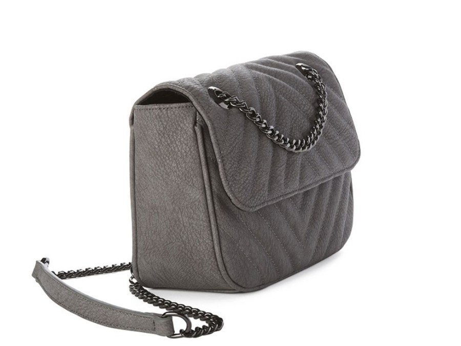 Bags & Accessories Vegan Chic | Kiara Quilted Chain Crossbody Bag By Jeane & Jax Gray