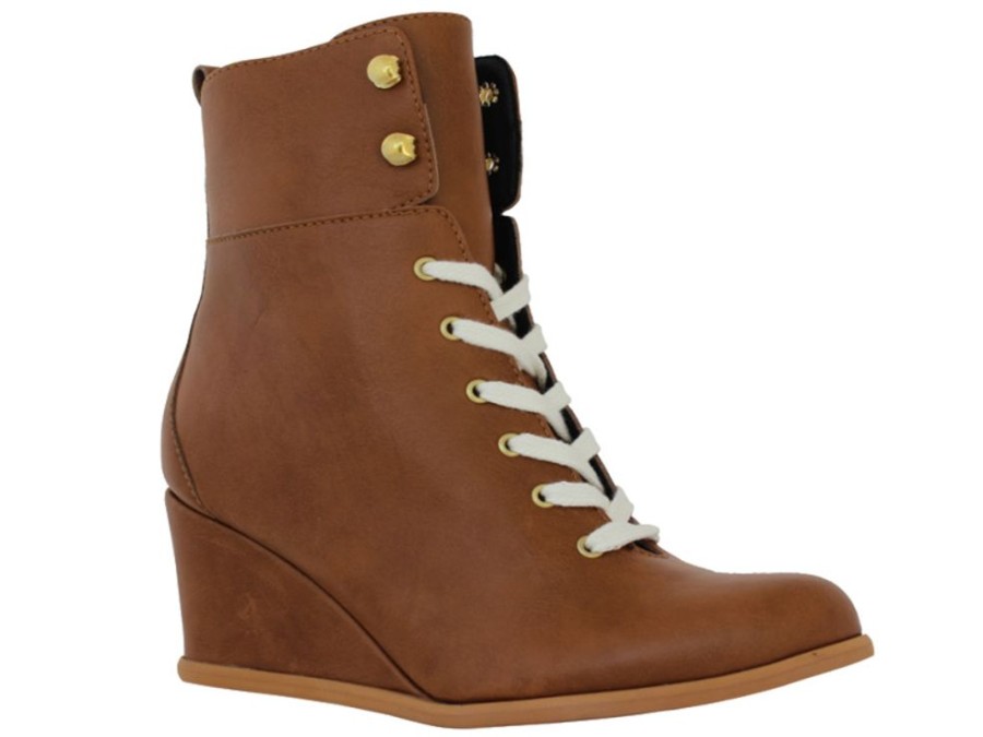 Women'S Shoes Vegan Chic | Posh Wedge Boots By Fair Tan