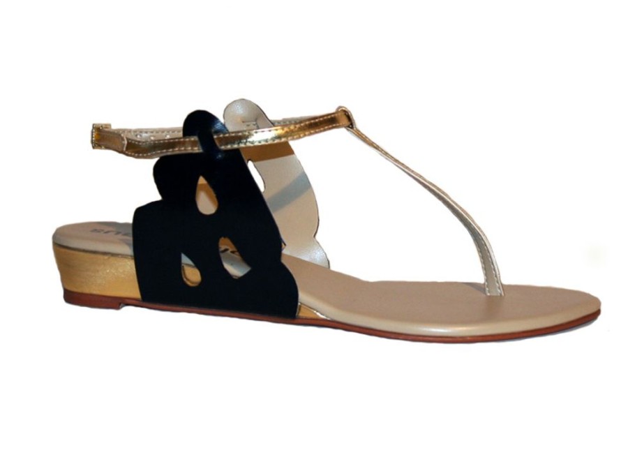 Women'S Shoes Vegan Chic | Portial Vegan Sandal By Olsen Haus Gold