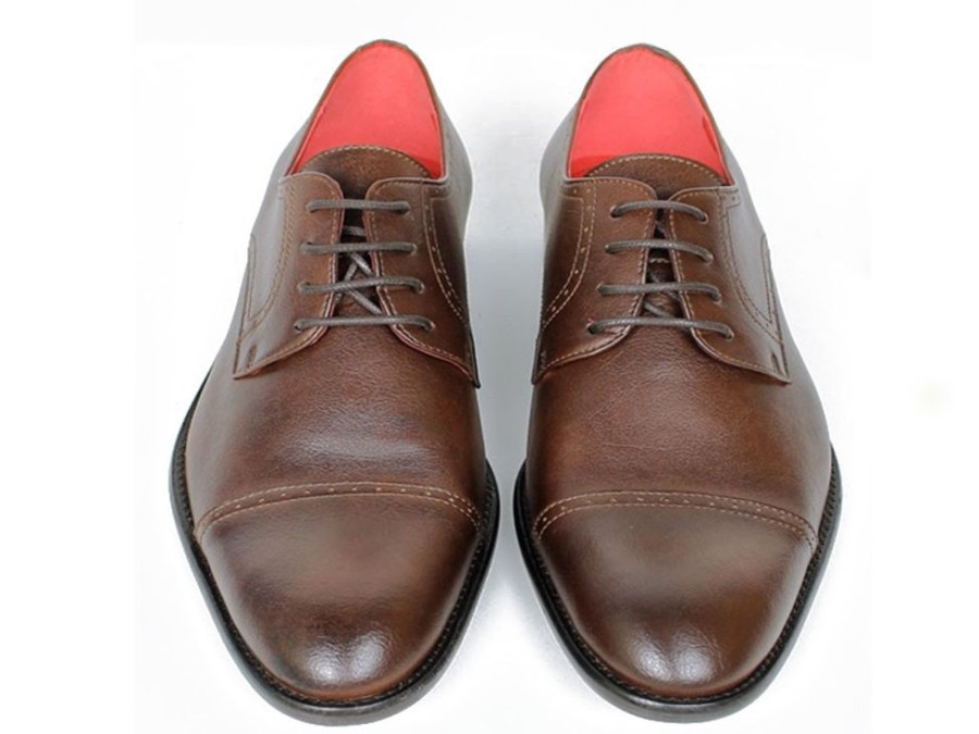 Men'S Shoes Vegan Chic | Wide Fit City Derbys By Will'S Chestnut