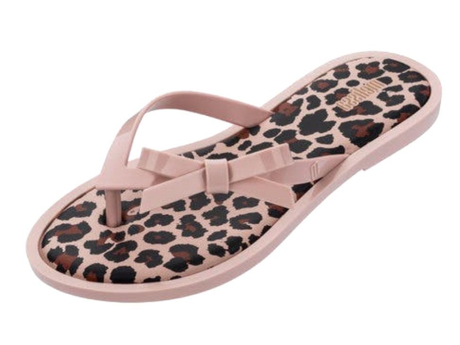 Women'S Shoes Vegan Chic | Flip Flop Animal Print By Melissa Pink