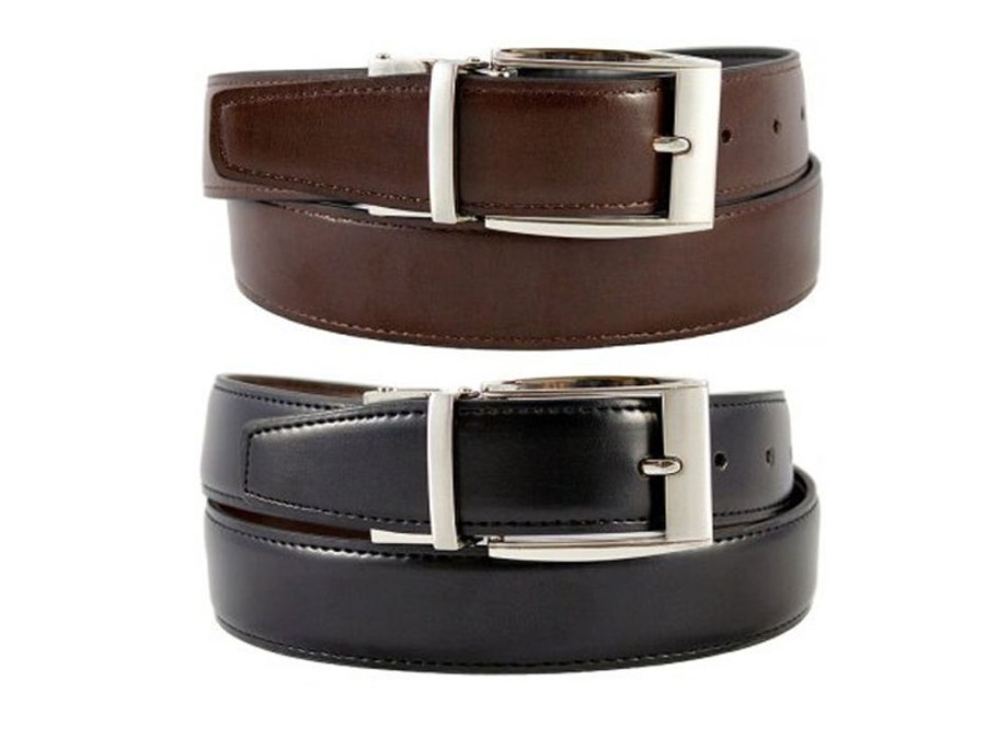 Bags & Accessories Vegan Chic | Julian Reversible Belt By The Vegan Collection Black/Brown