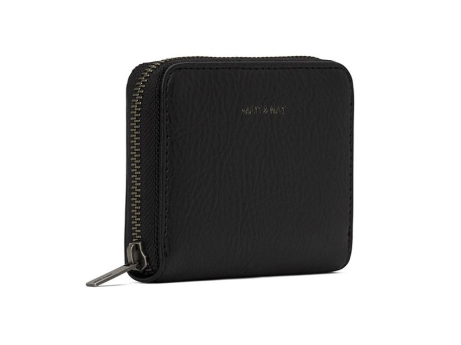 Bags & Accessories Vegan Chic | Rue Dwell Zipper Wallet By Matt & Nat Black