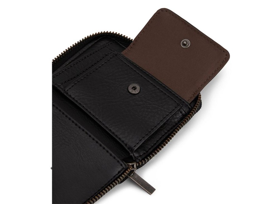 Bags & Accessories Vegan Chic | Rue Dwell Zipper Wallet By Matt & Nat Black