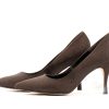 Women'S Shoes Vegan Chic | Lizard Pump By Charmone Dark Brown