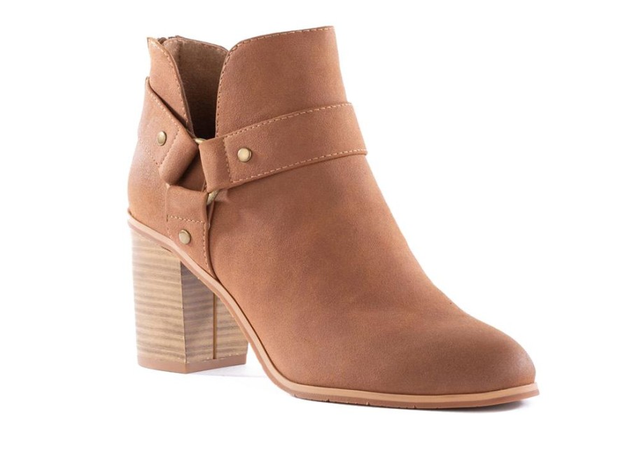 Women'S Shoes Vegan Chic | Miss Independent Ankle Bootie By Bc Footwear Cognac