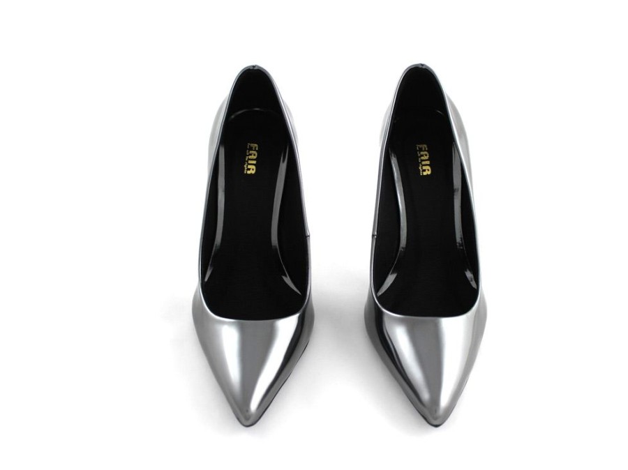 Women'S Shoes Vegan Chic | The Signature Pump By Fair Gunmetal