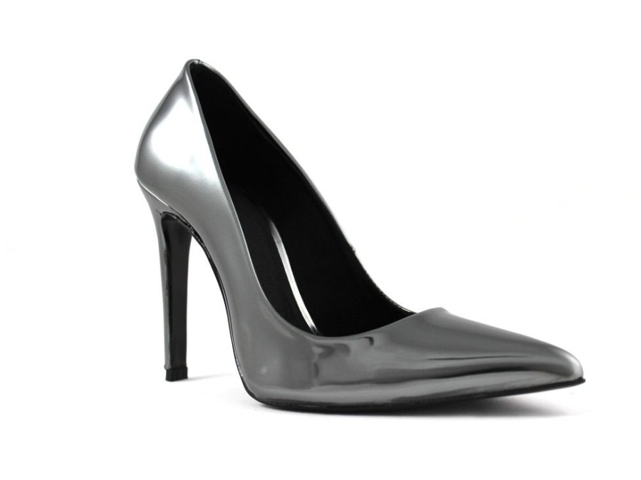 Women'S Shoes Vegan Chic | The Signature Pump By Fair Gunmetal