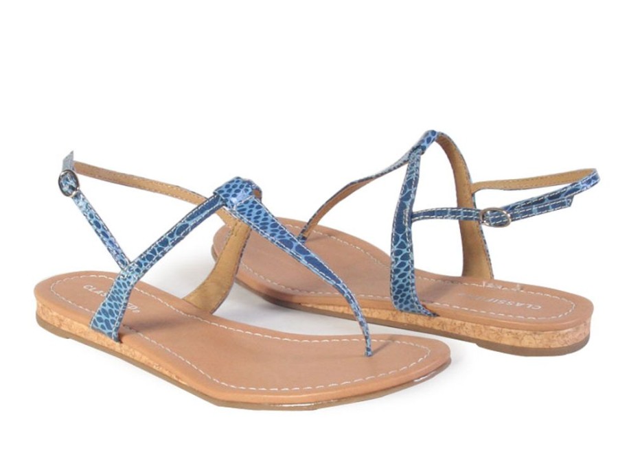 Women'S Shoes Vegan Chic | Vegan Summer Sandal Blue