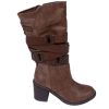 Women'S Shoes Vegan Chic | Momento Boot With Straps By Blowfish Brown