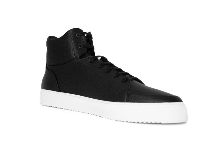 Men'S Shoes Vegan Chic | Booker High Top Sneaker By Novacas Black