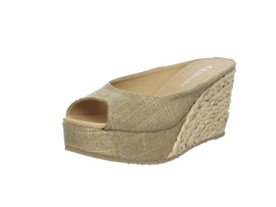 Women'S Shoes Vegan Chic | Date Night Slide Wedge By Laundry Bronze