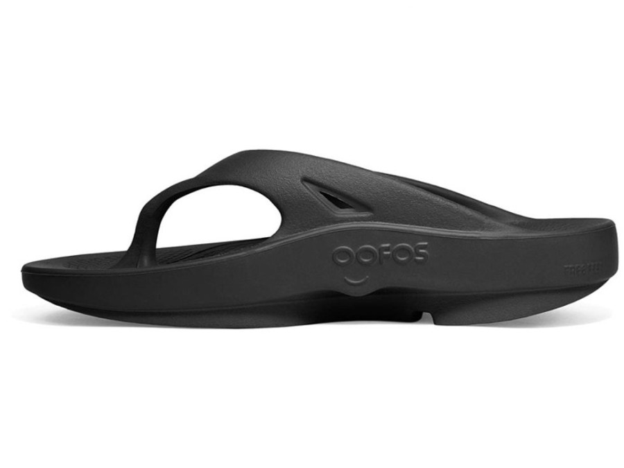 Men'S Shoes Vegan Chic | The Ooriginal Recovery Flip Flop By Oofos Black