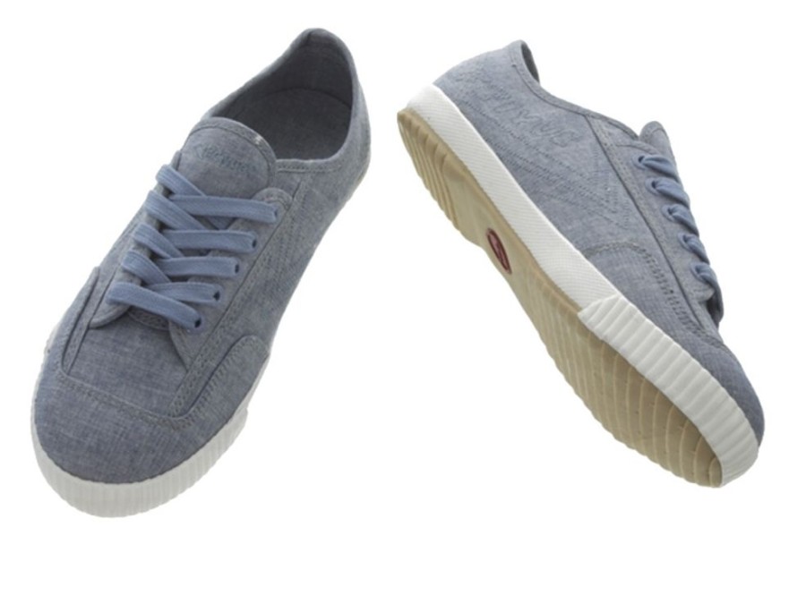 Women'S Shoes Vegan Chic | Ladies Fe Lo Canvas Sneaker By Feiyue Blue