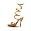 Women'S Shoes Vegan Chic | Vegan Evening Sandal Gold