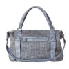 Bags & Accessories Vegan Chic | The Perforated Weekender Bag By Jeane & Jax Blue