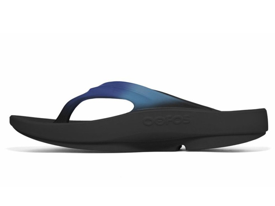 Women'S Shoes Vegan Chic | The Oolala Recovery Flip-Flop By Oofos Black/Multi