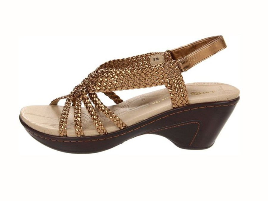 Women'S Shoes Vegan Chic | Marco Comfort Sandal By J-41 Bronze