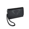 Bags & Accessories Vegan Chic | Lucky Clutch/Wrist Wallet By L. Yucel Black