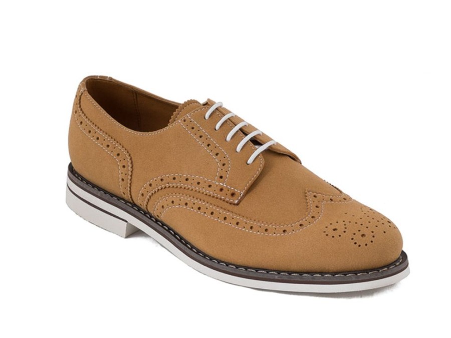 Men'S Shoes Vegan Chic | Lito Summer Oxford By Nae Camel