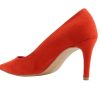 Women'S Shoes Vegan Chic | 75 Mm Pointed Toe Pump By Fair Tangerine Red