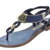 Women'S Shoes Vegan Chic | Exotic Sandal By Grendha Blue