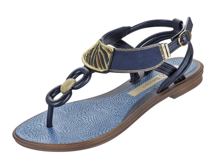 Women'S Shoes Vegan Chic | Exotic Sandal By Grendha Blue