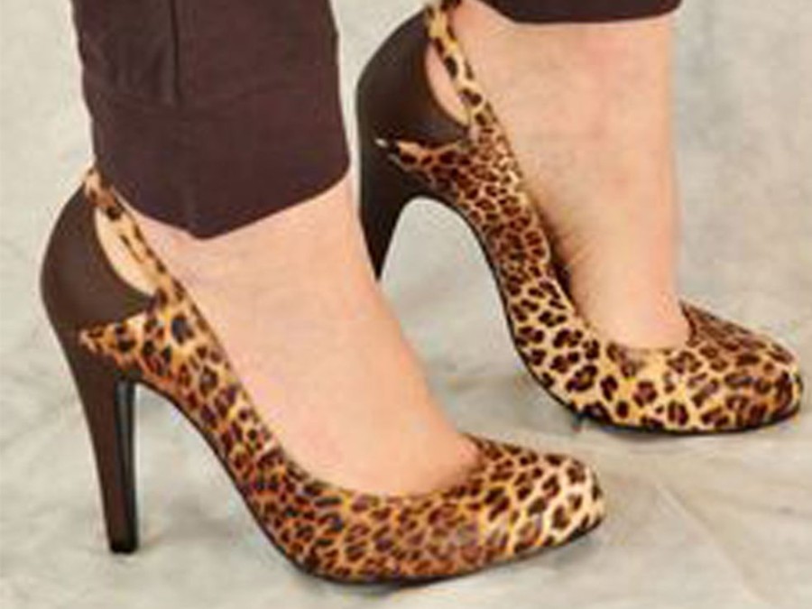 Women'S Shoes Vegan Chic | Senegal Leopard Pump By Neuaura Brown