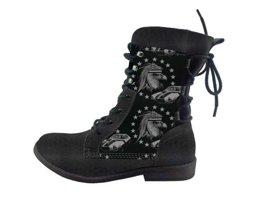 Women'S Shoes Vegan Chic | Bang-Bang Lace-Up Boot By Tigerbear Republik Black