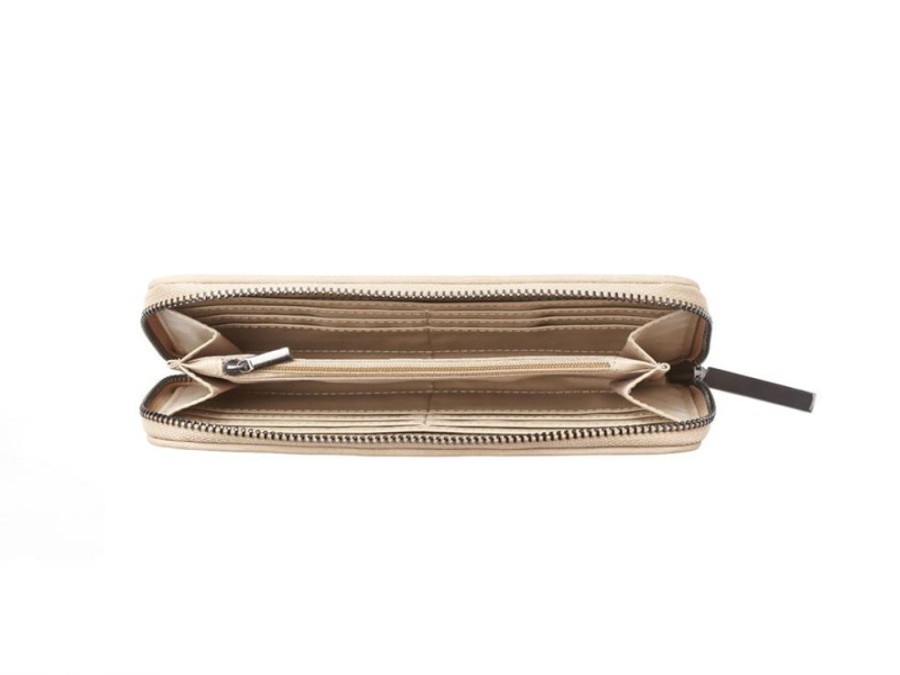 Bags & Accessories Vegan Chic | Zip-Around Wallet By Jeane & Jax Taupe