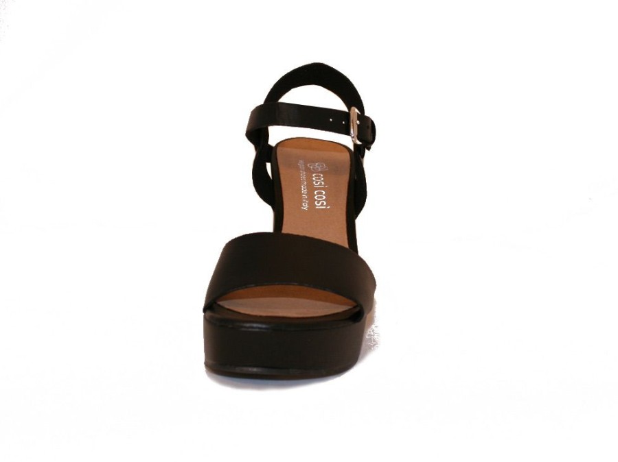 Women'S Shoes Vegan Chic | #197 Vegan Chunky Sandal By Cosi Cosi Black