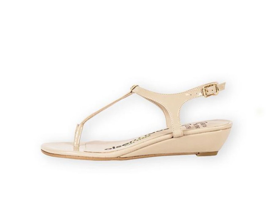 Women'S Shoes Vegan Chic | Love Low Wedge Sandal By Olsen Haus Nude