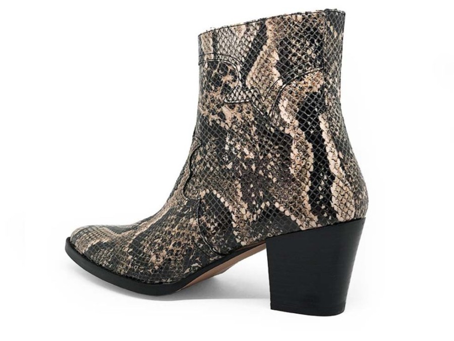 Women'S Shoes Vegan Chic | Gina Cowboy Boots By Mireia Playa Snake