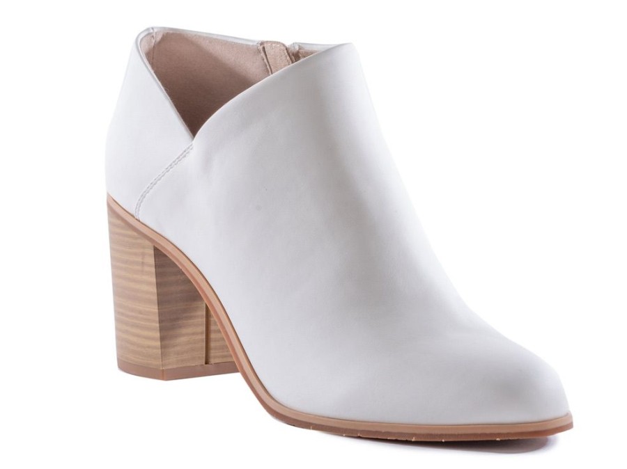 Women'S Shoes Vegan Chic | Kettle Ankle Bootie By Bc Footwear White