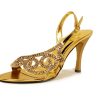 Women'S Shoes Vegan Chic | Vegan Evening Sandal Gold